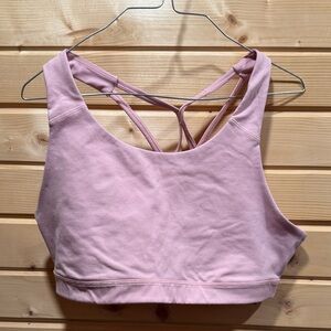 Old Navy Mauve Pink Strappy Sports Bra